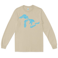 Mushroom great lakes of michigan Long Sleeve Tee - linhVisuals