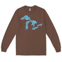 Chestnut great lakes of michigan Long Sleeve Tee - linhVisuals