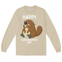Mushroom happy groundhog day respect the shadow funny spring prediction holiday Long Sleeve Tee - linhVisuals