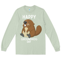 Matcha happy groundhog day respect the shadow funny spring prediction holiday Long Sleeve Tee - linhVisuals