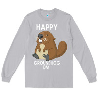 Moon Dust happy groundhog day respect the shadow funny spring prediction holiday Long Sleeve Tee - linhVisuals