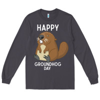 Smoke happy groundhog day respect the shadow funny spring prediction holiday Long Sleeve Tee - linhVisuals