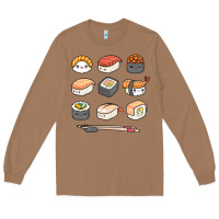 Toasted Coconut happy sushi kawaii anime japanese food lover funny illustration gift Long Sleeve Tee - linhVisuals