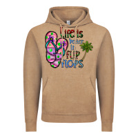 Vintage Coffee life is better İn flip flops Vintage Hoodie - CowhideDigitalArt