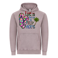 Vintage Zinc life is better İn flip flops Vintage Hoodie - CowhideDigitalArt
