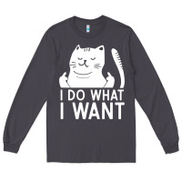Smoke i do what i want cat giving a finger funny middle finger rude graphic Long Sleeve Tee - linhVisuals