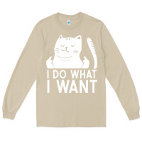 Mushroom i do what i want cat giving a finger funny middle finger rude graphic Long Sleeve Tee - linhVisuals