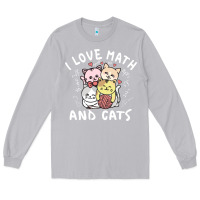 Moon Dust i love math and cats mountain heart mathematics lover gifts cute and f Long Sleeve Tee - linhVisuals