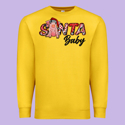 Christmas Santa Baby Premium Sweatshirt Designed By Ranaportraitstore