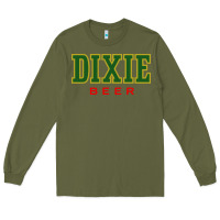 Army Green Dixie Beer Long Sleeve Tee - linhVisuals
