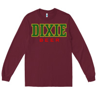 Burgundy Dixie Beer Long Sleeve Tee - linhVisuals