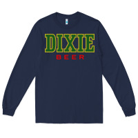 Navy Dixie Beer Long Sleeve Tee - linhVisuals
