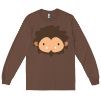 Chestnut Sneaky Sasquatch Big Head Long Sleeve Tee - linhVisuals