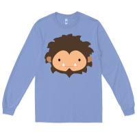 Colony Blue Sneaky Sasquatch Big Head Long Sleeve Tee - linhVisuals