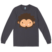 Smoke Sneaky Sasquatch Big Head Long Sleeve Tee - linhVisuals