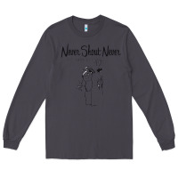 Smoke Never SHOUT Never Long Sleeve Tee - linhVisuals