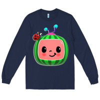 Navy cocomelon, kids, kindergarten, kids songs Long Sleeve Tee - linhVisuals
