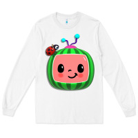 White cocomelon, kids, kindergarten, kids songs Long Sleeve Tee - linhVisuals