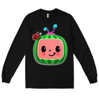 Black cocomelon, kids, kindergarten, kids songs Long Sleeve Tee - linhVisuals
