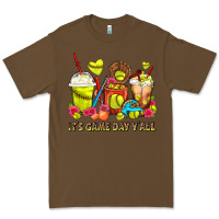 Cacao It's Game Day Y'all Softball Coffee Cups Premium Tee - FaDigitalArtStudio