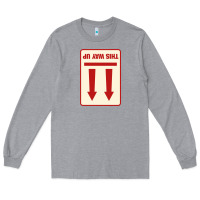 Heather Grey this way up Long Sleeve Tee - linhVisuals