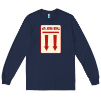 Navy this way up Long Sleeve Tee - linhVisuals