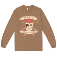 Toasted Coconut let the pirate shenanigans begin skull vintage pirate skeleton hallowe Long Sleeve Tee - linhVisuals