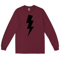 Burgundy lightning bolt Long Sleeve Tee - linhVisuals