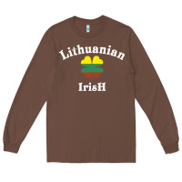 Chestnut lucky lithuanian irish flag shamrock leaf st patricks day Long Sleeve Tee - linhVisuals