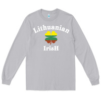 Moon Dust lucky lithuanian irish flag shamrock leaf st patricks day Long Sleeve Tee - linhVisuals