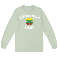 Matcha lucky lithuanian irish flag shamrock leaf st patricks day Long Sleeve Tee - linhVisuals