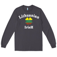 Smoke lucky lithuanian irish flag shamrock leaf st patricks day Long Sleeve Tee - linhVisuals