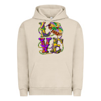 Pigment French Oak mardi gras love with king cake Urban Hoodie - RanaPortraitStore