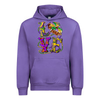 Tulip mardi gras love with king cake Urban Hoodie - RanaPortraitStore