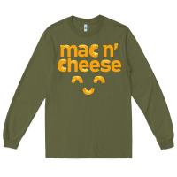 Army Green mac n' cheese funny macaroni with cheese lover gift Long Sleeve Tee - linhVisuals