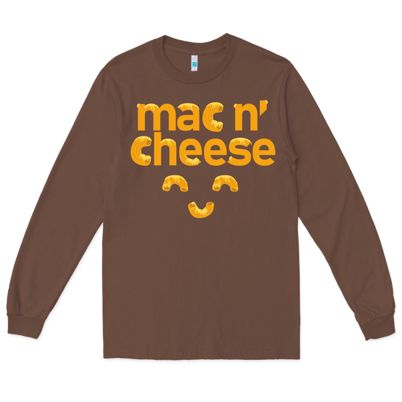 Mac N' Cheese Funny Macaroni With Cheese Lover Gift Long Sleeve Tee by linhVisuals | Teevron
