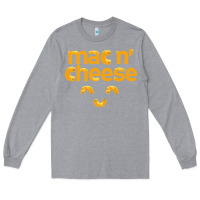 Heather Grey mac n' cheese funny macaroni with cheese lover gift Long Sleeve Tee - linhVisuals