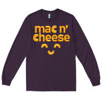 Plum mac n' cheese funny macaroni with cheese lover gift Long Sleeve Tee - linhVisuals