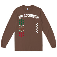 Chestnut mexican flag air accordion music instrument lover gift Long Sleeve Tee - linhVisuals