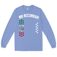 Colony Blue mexican flag air accordion music instrument lover gift Long Sleeve Tee - linhVisuals