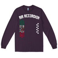 Plum mexican flag air accordion music instrument lover gift Long Sleeve Tee - linhVisuals