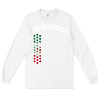 White mexican flag air accordion music instrument lover gift Long Sleeve Tee - linhVisuals