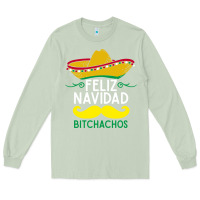 Matcha mexicans say feliz navidad bitchahos funny merry christmas sombrero Long Sleeve Tee - linhVisuals