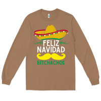 Toasted Coconut mexicans say feliz navidad bitchahos funny merry christmas sombrero Long Sleeve Tee - linhVisuals