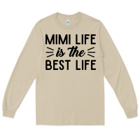Mushroom mimi life is the best life blessed grandma mom cute gift Long Sleeve Tee - linhVisuals