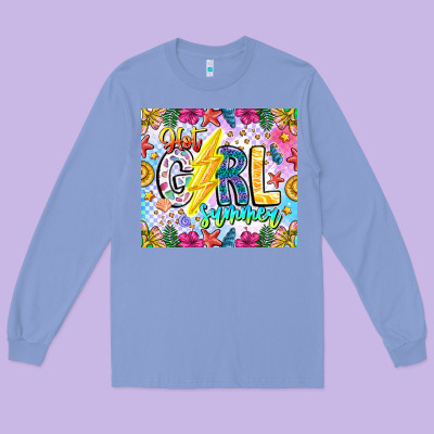 Hot Girl Summer Long Sleeve Tee Designed By Cowhidedigitalart