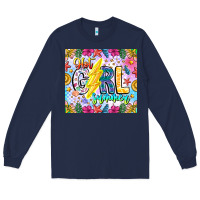 Navy hot girl summer Long Sleeve Tee - CowhideDigitalArt