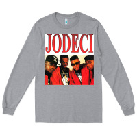 Heather Grey jodeci Long Sleeve Tee - linhVisuals