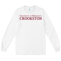 White University of Minnesota Crookston, apparel Long Sleeve Tee - linhVisuals