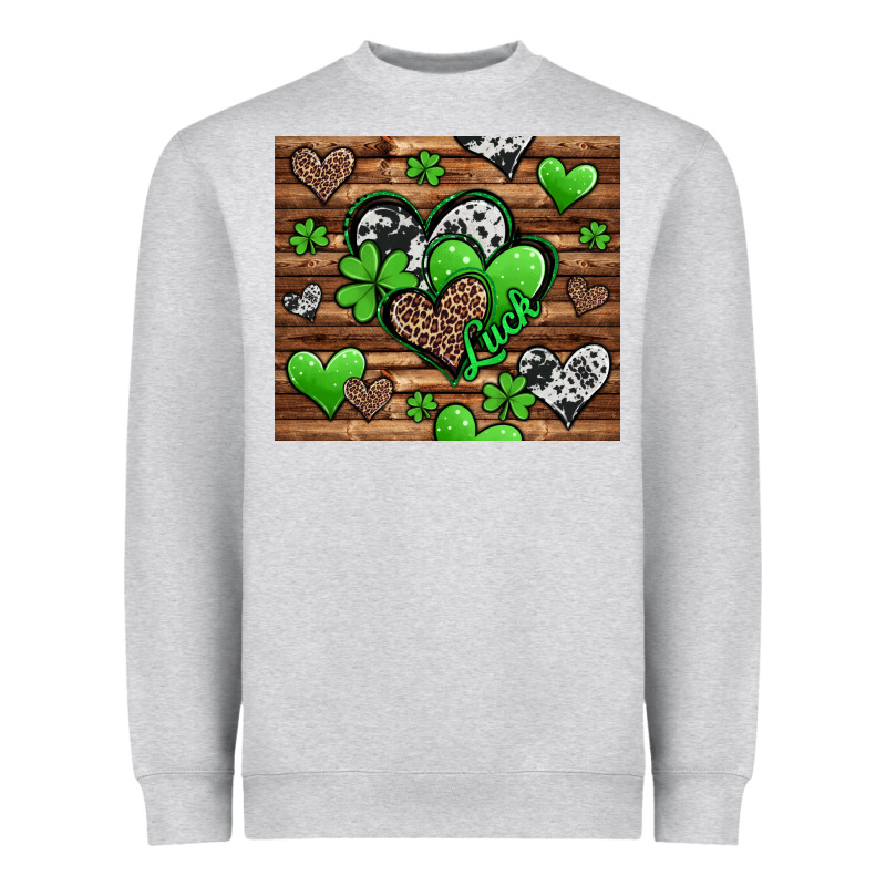 St Patricks Day Hearts Heavyweight Sweatshirt by Jasminsmagicworld | Teevron